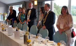 The Rotary Club of Lostwithiel celebrated Graham Holland's year as Club President with a dinner at the Lanhydrock Hotel on Saturday 1st June 2019